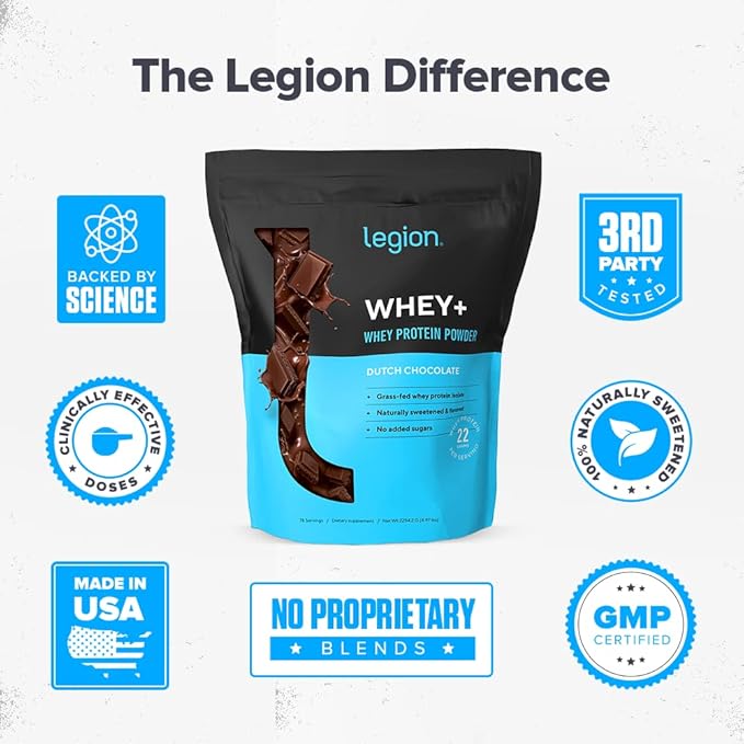 LEGION Whey+ Whey Protein Powder (Chocolate (71 Servings)