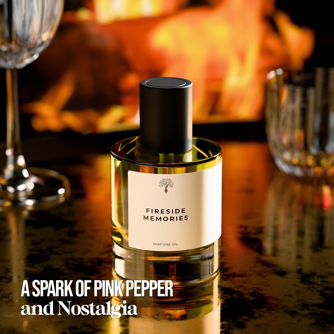 Fireside Memories Perfume Inspired by The Fire PlacE | Eau de Perfum - Long Lasting Perfume for Women and Men (Unisex) β 50ml with 30ml Fireside Memories (Pack of 2)