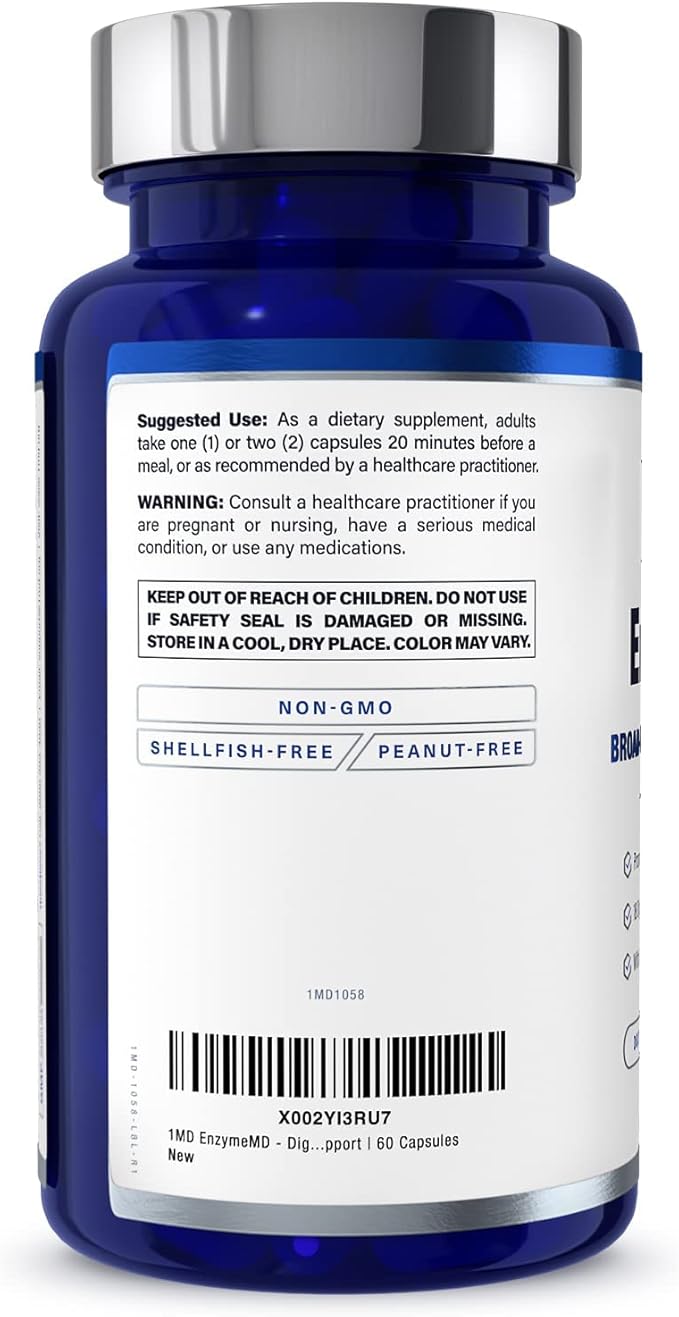 1MD Nutrition EnzymeMD 18 Plant-Based 60 Capsules