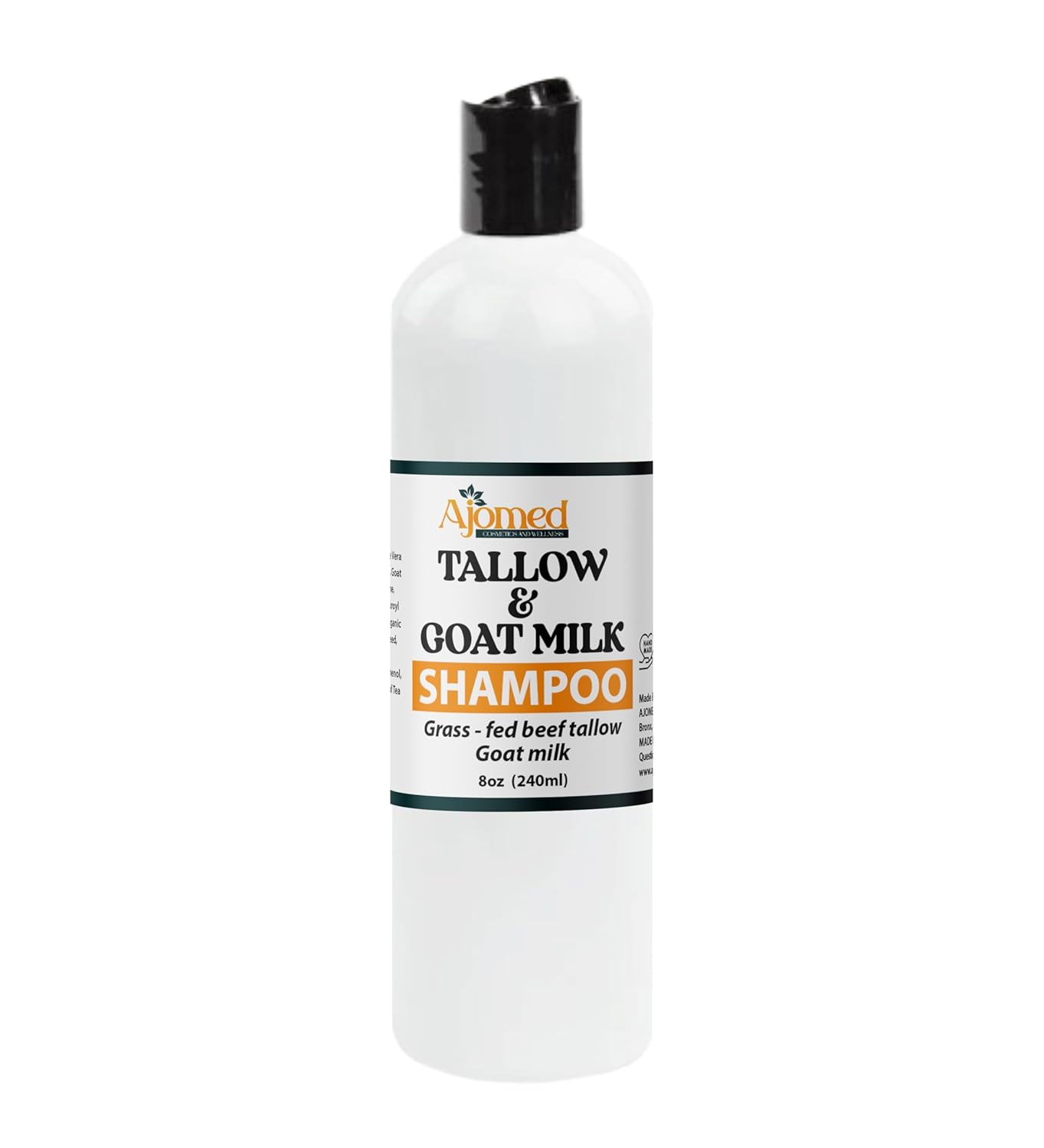 Tallow & Goat Milk Shampoo - Organic Hair Growth, Moisturizing, Handmade (Shampoo 12 Oz)