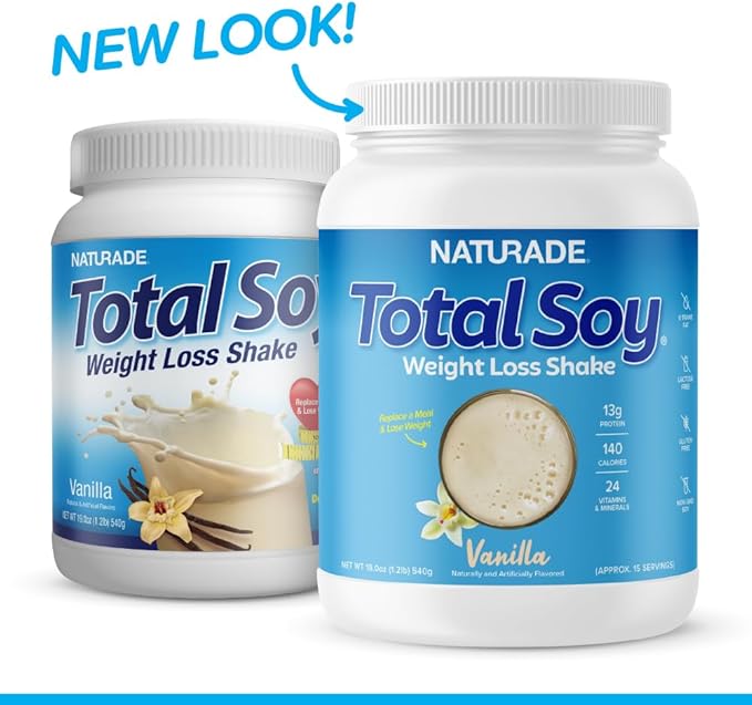 Naturade Total Soy Protein Powder 13g Protein 140Cal per (15 Servings)