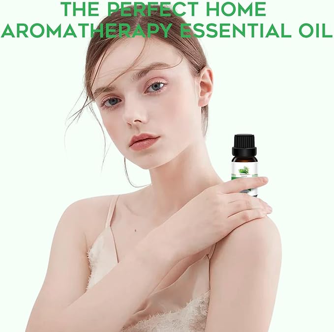 Essential Oils Set - Top 6 Aromatherapy Oils Gift Set, 6 Pack, 10ml (Peppermint, Tea Tree, Lavender, Eucalyptus, Lemongrass, Orange) for Diffusers, Home Fragrance, Massage