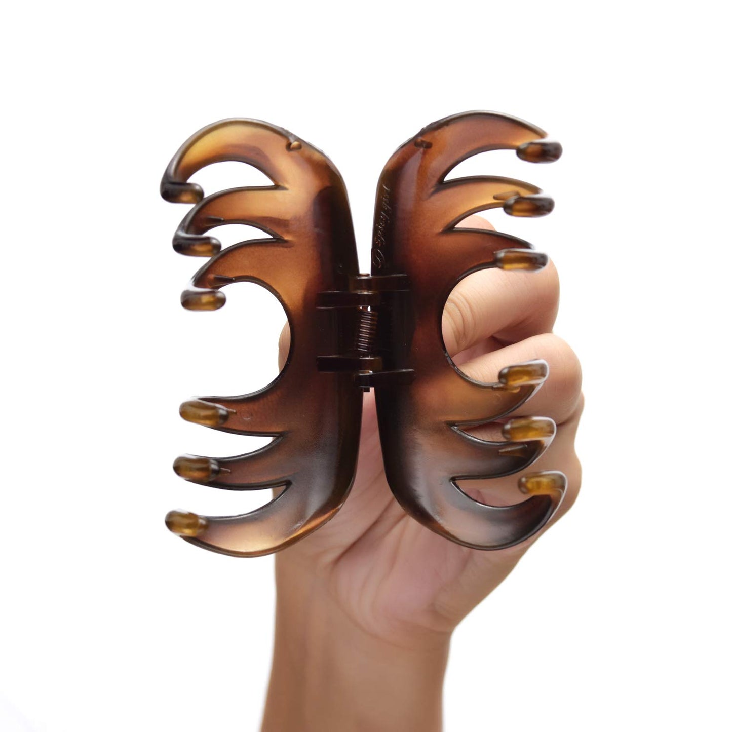 Youxuan Hair Claw for Women, 4 Inch Pretty Hair Clip, Hair Grip for Thick Hair, Black and Coffee
