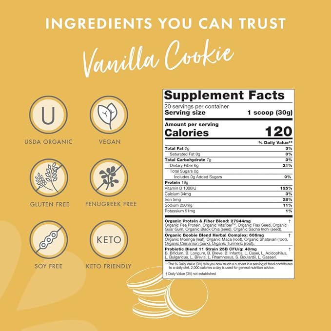Boobie Body Superfood Protein Shake (21oz, 1 1 Tub)