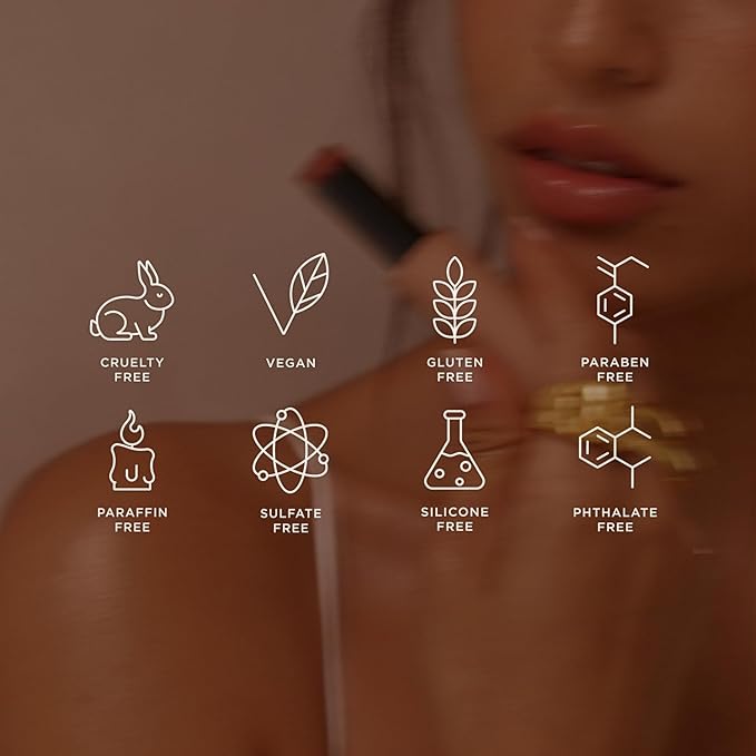 '+ Lux Unfiltered N°11 Smoothing Hydrating Lip Tint for Women - Tinted Lip Balm with Jojoba & Sunflower Oil - Lightweight, Moisturizing, Semi-Sheer Color - Vegan & Cruelty-Free - Cocoa (Brown)