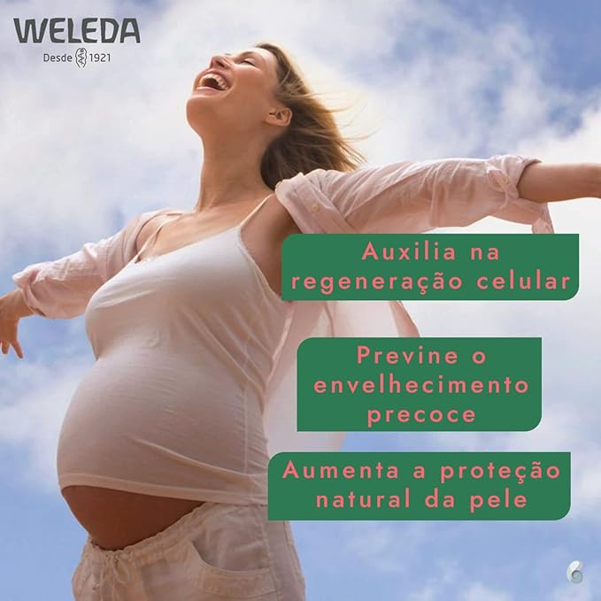 Weleda Stretch Mark Pregnancy Massage Oil, 3.4 Fluid Ounce, Plant Rich Oil with Vitamin E, Sweet Almond, Jojoba and Arnica Oils