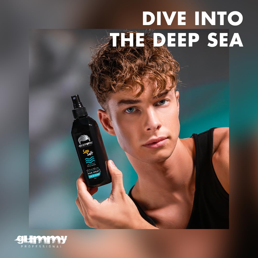 Gummy Curl & Volume Sea Salt Hair Spray 8.45 fl.oz - Natural Waves With Creatine 200 ml