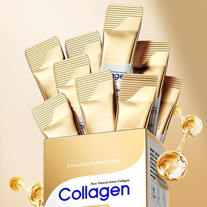 10X Collagen Anti-Aging Sleep Mask โ Active Protein Technology โ Intensive Hydration, Reduces Sagging & Dullness, Skin Care, Smooth & Whitilight, Cruelty-free (20PCS-Sleep Facial Mask)