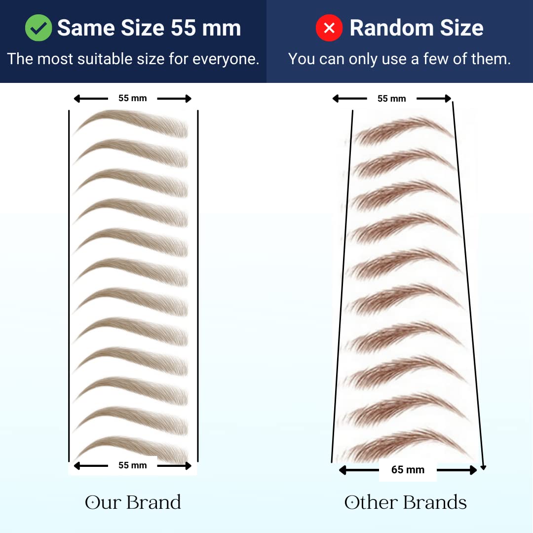 Bliss and Beyond USA | Microblading & Shading Tattoo | A combination of hair stoke and powdered brows | Non-toxic | Vegan friendly (Dramatic Las Vegas, Light Brown)