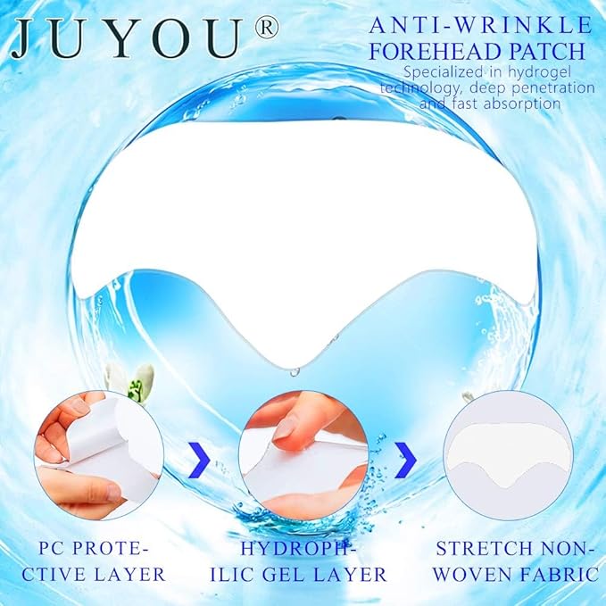 Forehead Mask, Pad, Anti-Wrinkle Patch, Firming Collagen Anti-Wrinkle Gel Sticker, Reduce Fine Lines Moisturizers Deeply Repairs (6Packs)