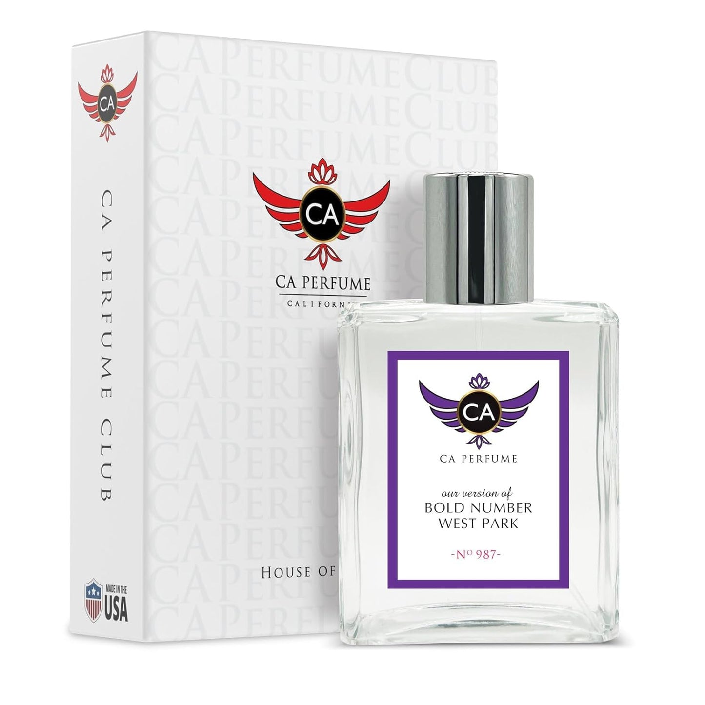 CA Perfume Impression of Bold Number West Park for Women & Men Eau De Parfum Spray Long Lasting Floral Woody Musk Perfume (3.4 Fl Oz / 100ml)