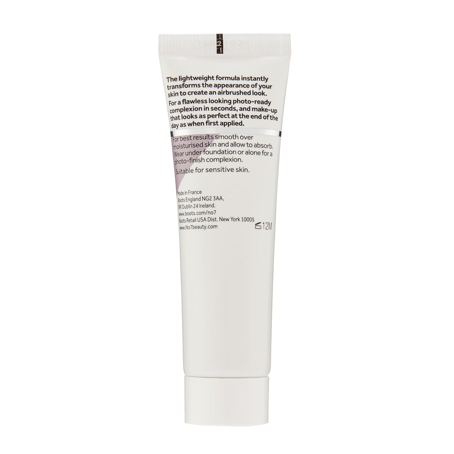 No7 Airbrush Away Face Primer - Hydrating Makeup Primer with Hyaluronic Acid - Helps to Smooth the Appearance of Fine Lines & Wrinkles for Seamless Makeup Application (30ml)