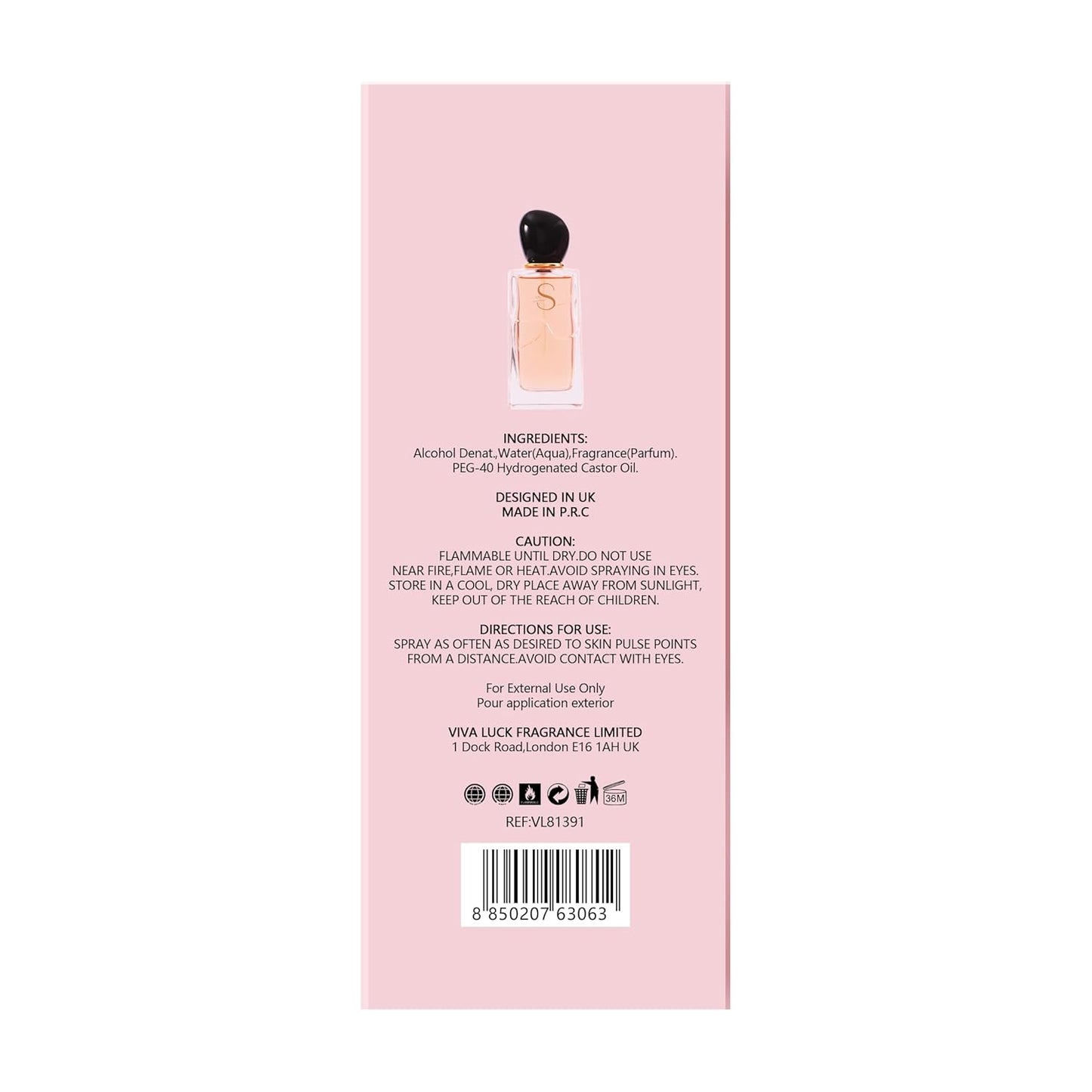 Hybrid & Company Women Sun&Unique Pour Femme Eau De Parfum Vaporisateur Natural Spray 3.4 Fl Oz