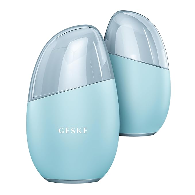 SmartAppGuided™ Cool & Warm Eye & Face Massager | 7 in 1 | Multi Massager | Face & Neck | Battery-free Cooling & Warming | Firms, Relaxes & De-Puffs Skin | Eye-Nose Area Targeted Design