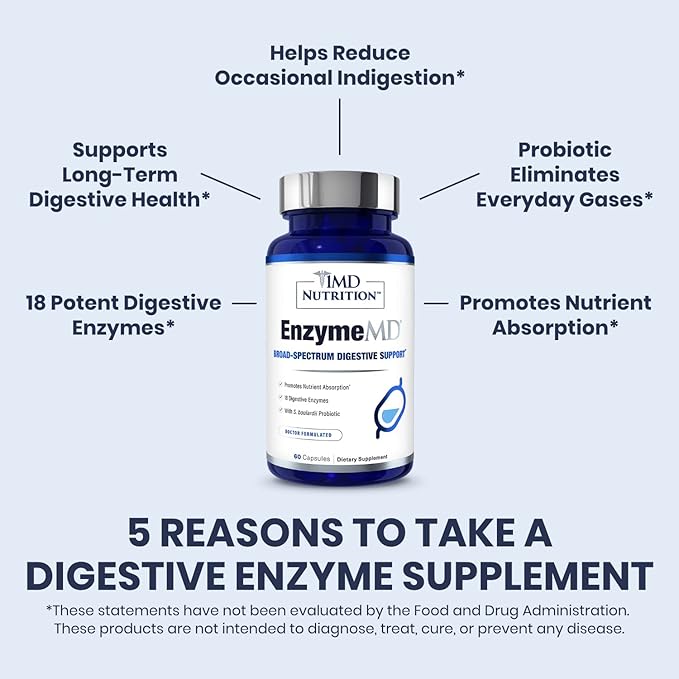 1MD Nutrition EnzymeMD 18 Plant-Based 60 Capsules