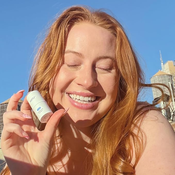 Hustle Beauty Conditioning Lip Balm with SPF 15 – Hydrating, Peppermint-Infused Lip Care with Shea Butter, Avocado Oil, Vitamin E for All Skin Types