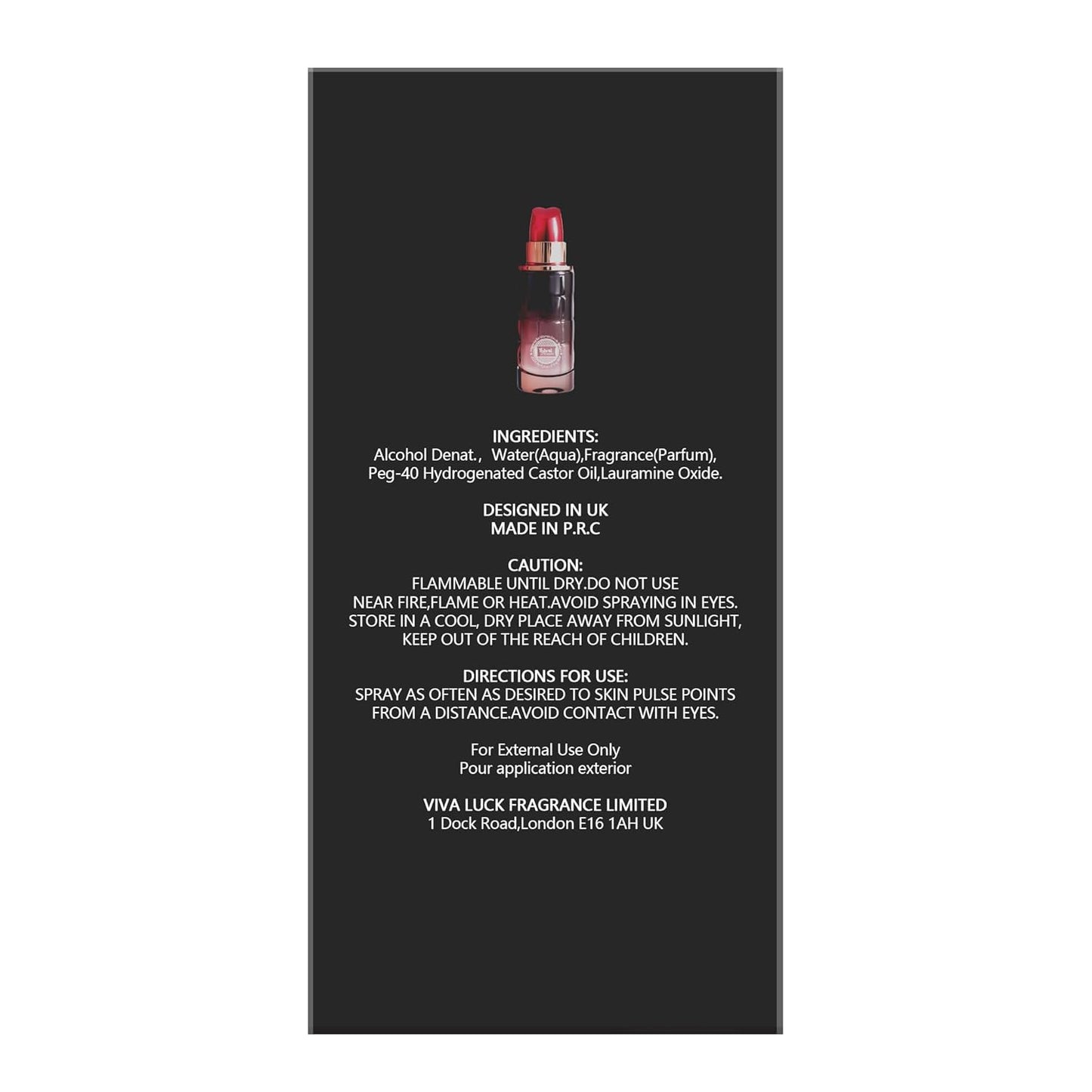 Hybrid & Company Women Lipstick Fever Fever Eau De Parfum Vaporisateur Natural Spray 2.5 Fl Oz