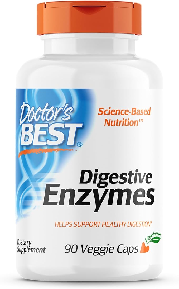 Doctor's Best Digestive Enzymes Non-GMO Vegetarian 90 Veggie