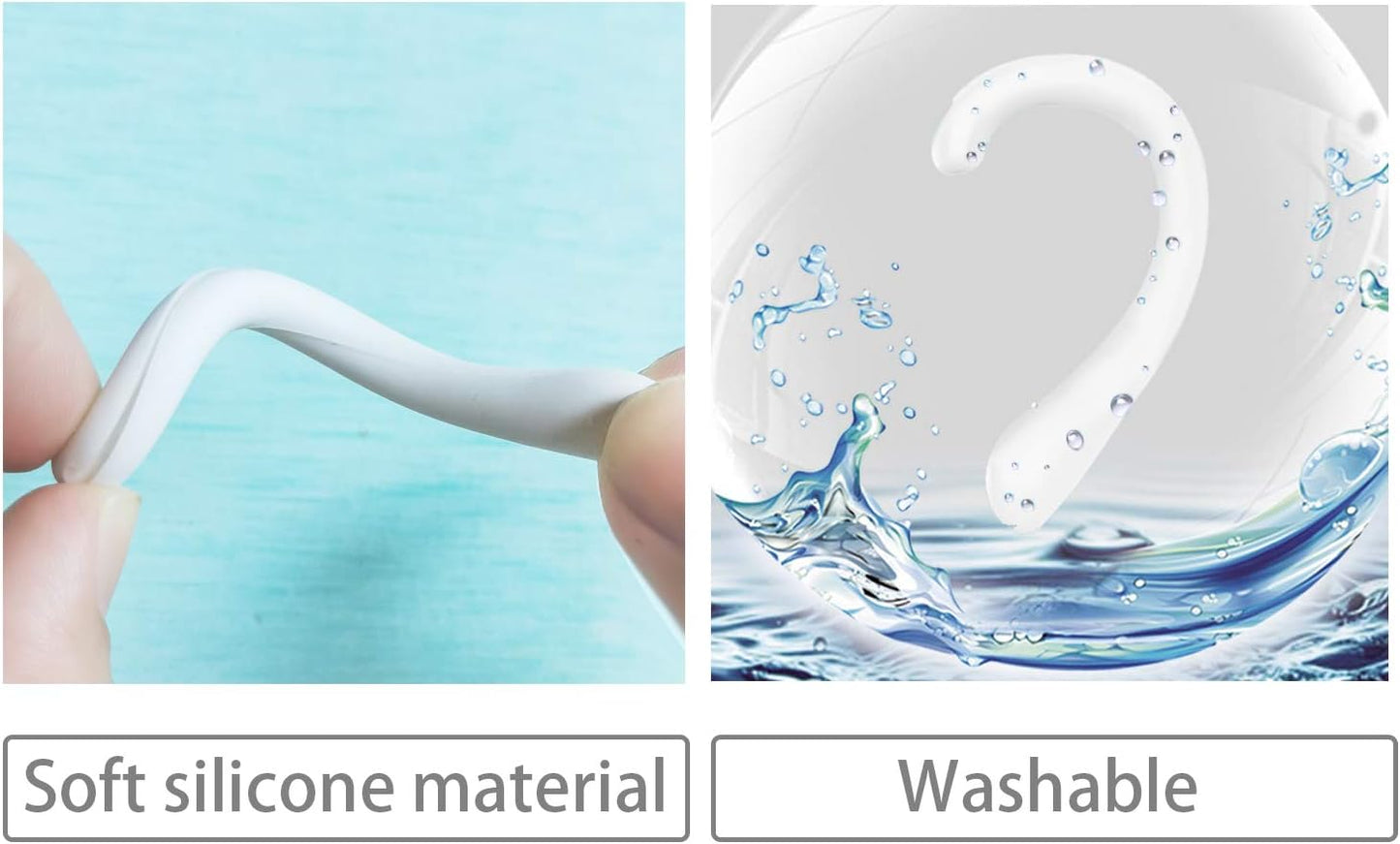 Ear Protectors Anti-Slip Silicone Soft Earloop Relieve Ear Discomfort Silicone Earmuffs