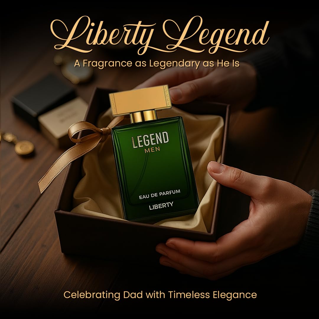 Liberty Legend Eau de Parfum for Men - Long Lasting Perfume with Bold Oriental Woody Notes, Signature Luxury Fragrance for Confidence Style Attraction, Perfume for men, Gift For Men,100ml