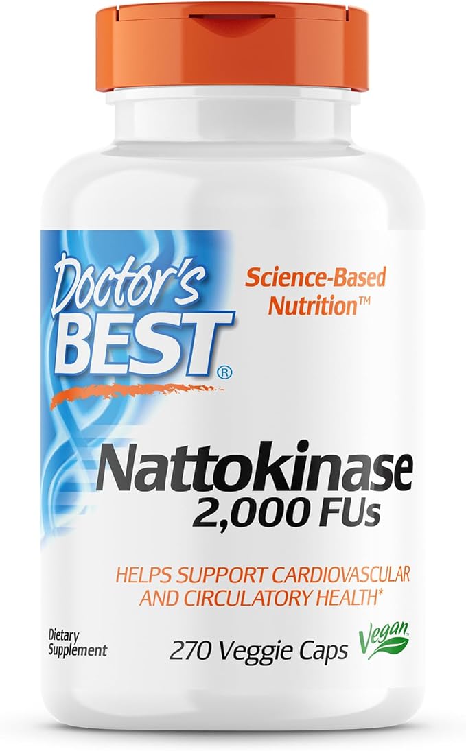 Doctor's Best Nattokinase, Non-GMO, Vegan, Gluten 270 Veggie