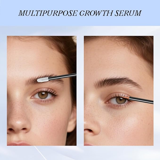 Eyebrow Eyelash Growth Serum,Natural Eyebrow Serum for Longer, Fuller, and Thicker Brows Lash