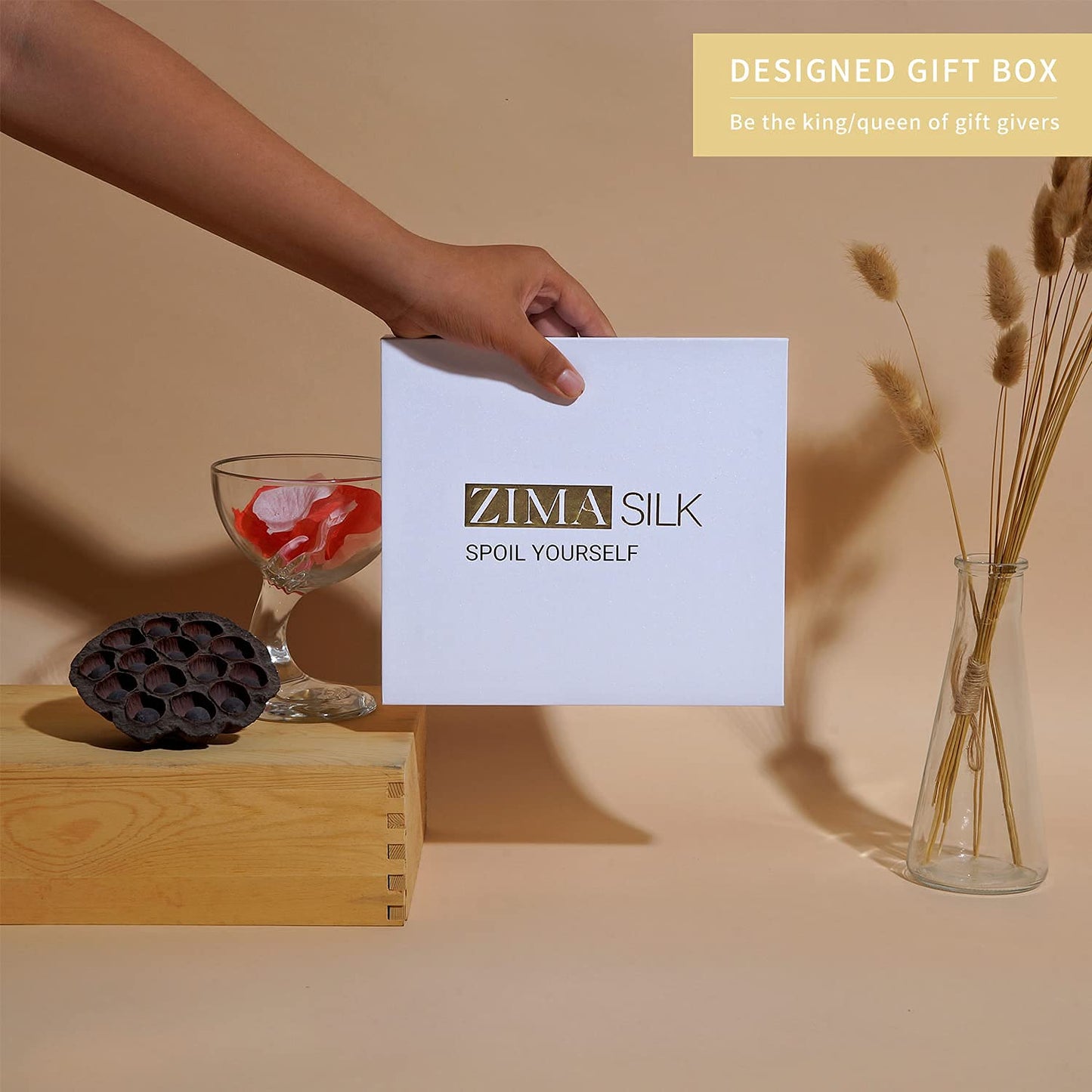 ZIMASILK 22 Momme 100% Mulberry Silk Bonnet for Sleeping & Women Hair Care, Highest Grade 6A Silk Hair wrap for Sleeping with Premium Elastic Stay On Head (1Pc, Burgundy)