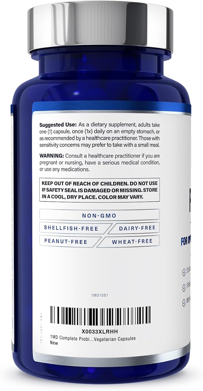1MD Nutrition Complete Probiotics Platinum 50 Billion 11 Strains 30 Caps