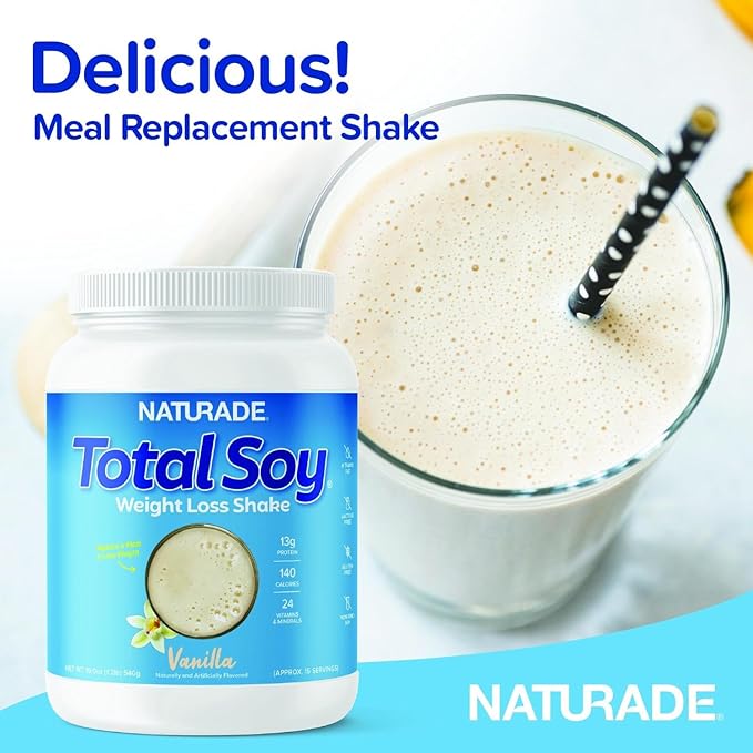 Naturade Total Soy Protein Powder 13g Protein 140Cal per (15 Servings)
