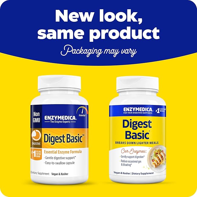 Enzymedica Digest Basic, Digestive Enzymes 90 Count