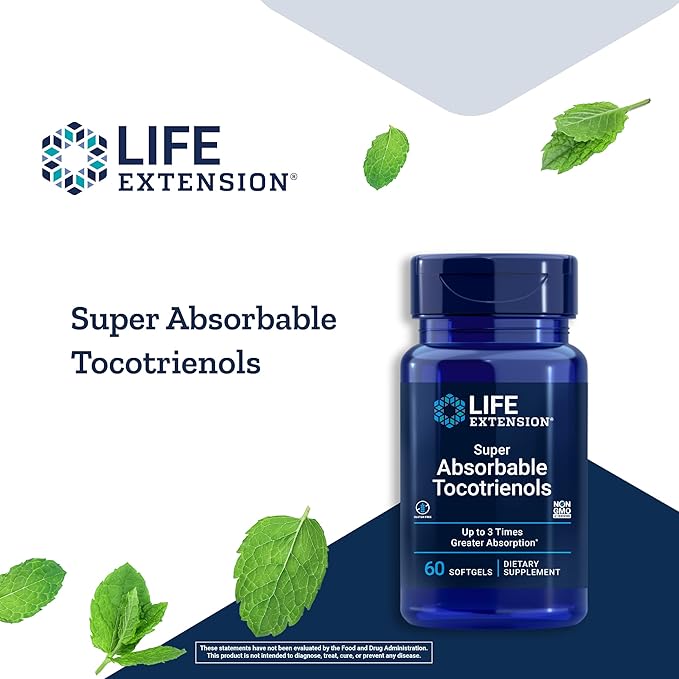 Life Extension Super Absorbable Tocotrienols – 60 Softgels