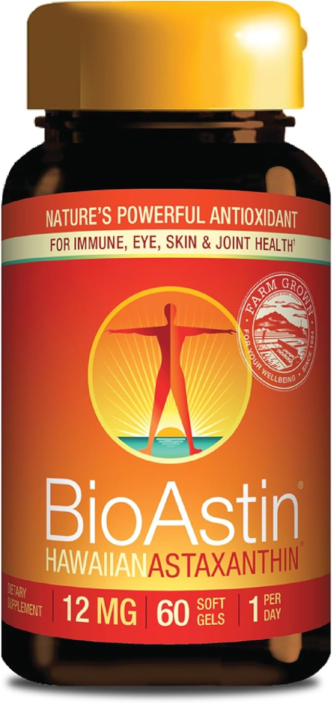 Nutrex Hawaii BioAstin Hawaiian Astaxanthin 12mg, 60 60 Softgels