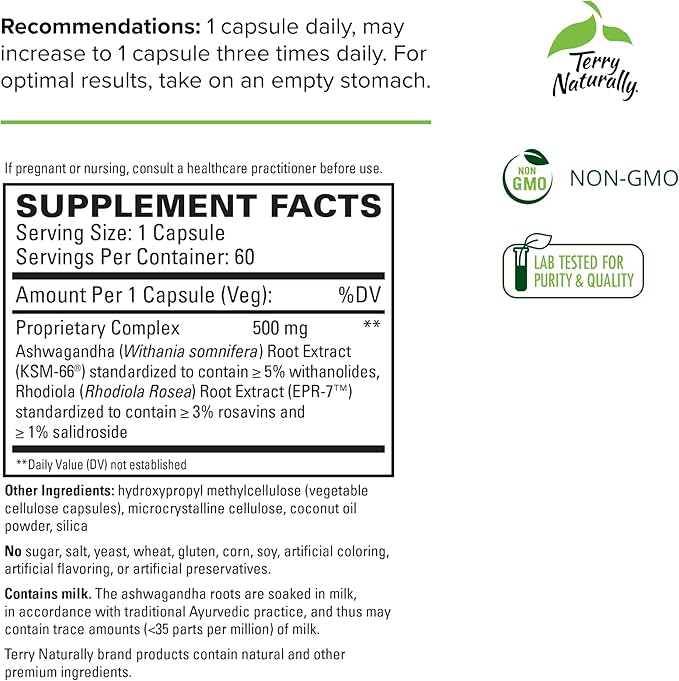 Terry Naturally Adaptra 60 Capsules, 2 - 120 Total