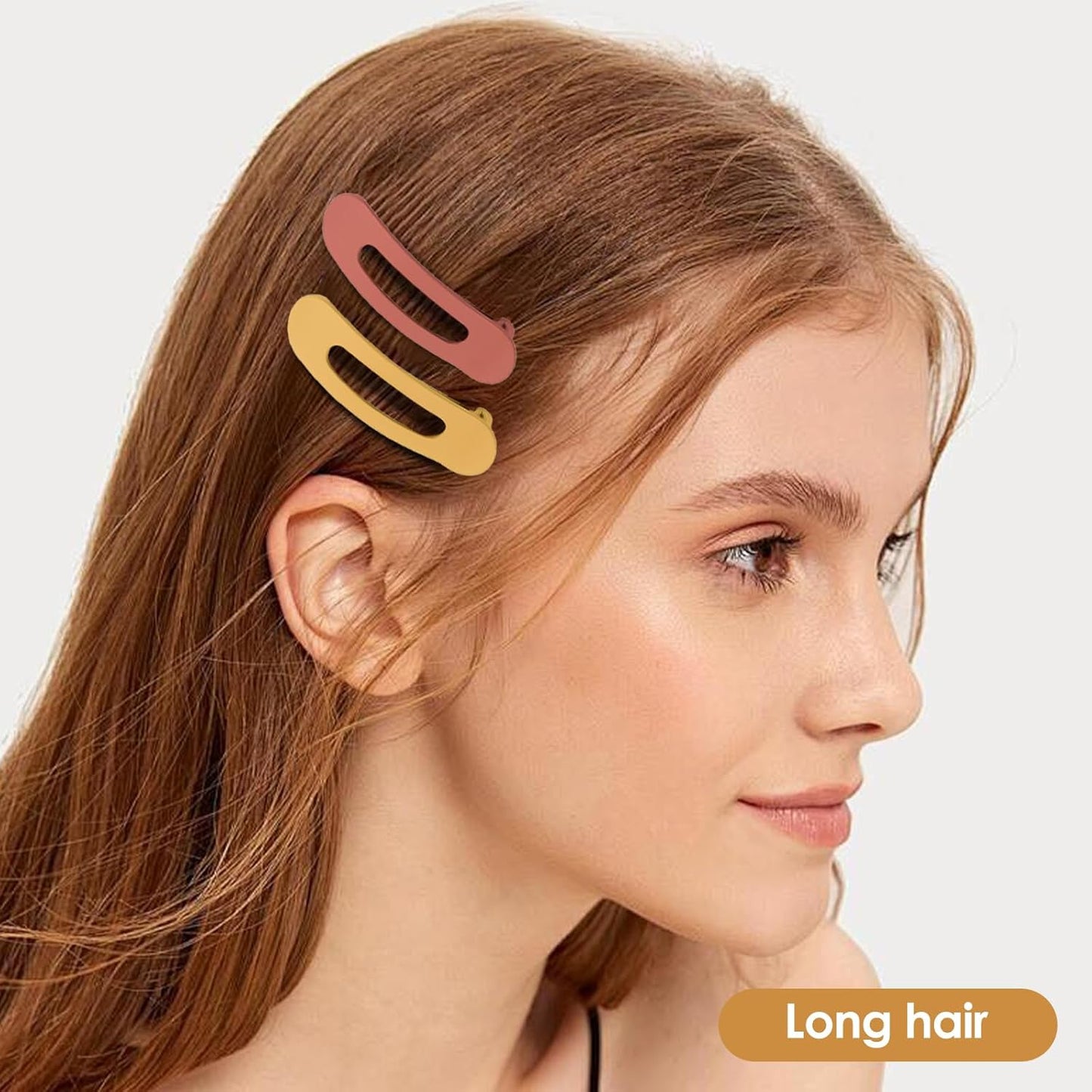 Small Flat Hair Clips for Women Lay Down Clips for Thin Hair Accessories 8pack