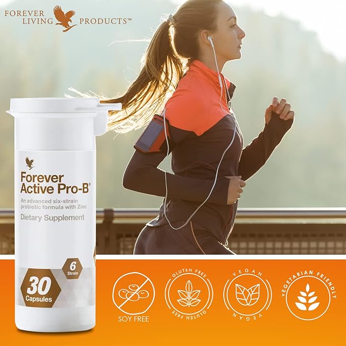 Forever Living - Forever Active Pro-B 8Billion CFU, 6 Synergistic 30 Capsules