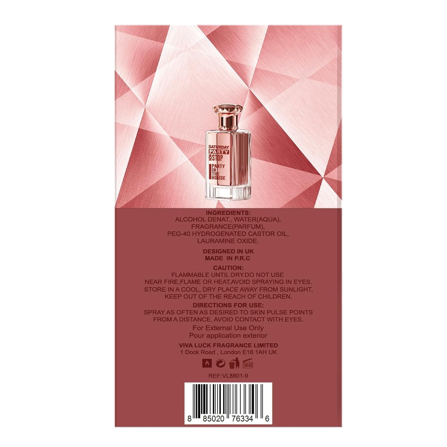 Hybrid & Company Women Party In The House Pour Femme Eau De Parfum Vaporisateur Natural Spray 3.4 Fl Oz