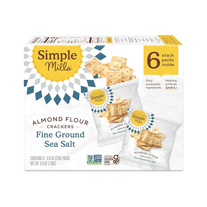 Simple Mills Almond Flour Crackers, Fine 4.9 Ounce 1)