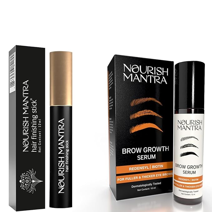 Nourish Mantra Eyebrow Growth Serum 10 ml and Hair Finishing Stick