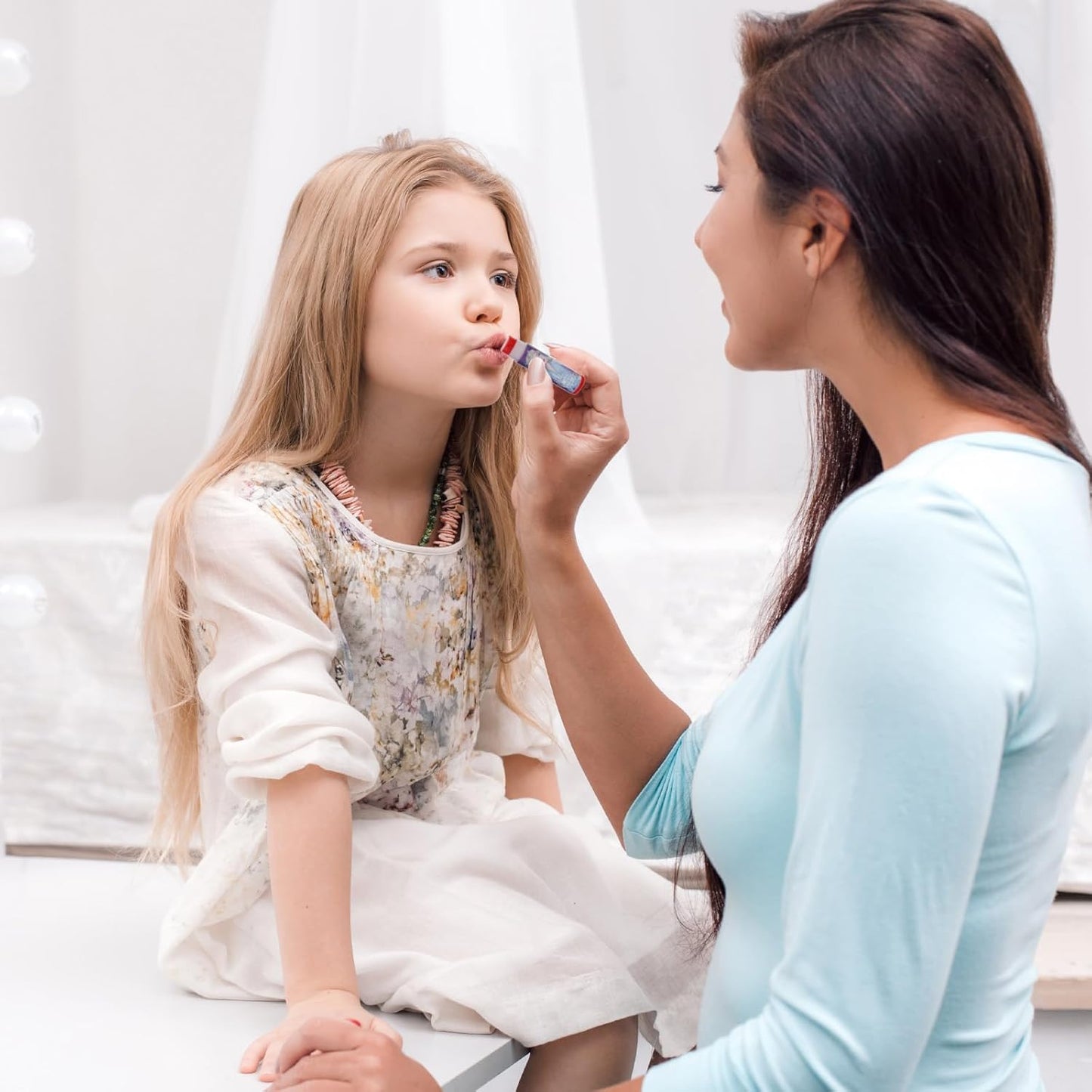 Disney Frozen Super Sparkly Cosmetic Beauty Makeup Set For Girls with Clips, Lip Gloss, Nail Stickers, Lip Balm, Nail Gems and Mirror For Parties, Sleepovers & Makeovers by Townley Girl 