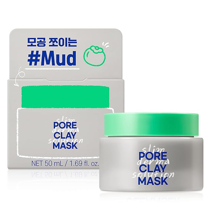 Lab.it Pore Clay Mask (50g/1.69 oz) โ Hydrating Korean Clay Face Mask with Cool Mud, Deep Pore Cleanser & Pore Minimizer for Oily Skin, Pore Tightening, Sebum Control, Gentle Exfoliation, Non-Drying