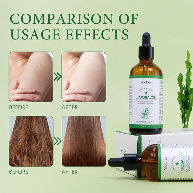 Under Eye Patches for Dark Circles,Puffy Eyes and Jojoba Oil Pure Cold Pressed Unrefined Gua Sha for Healthier hair