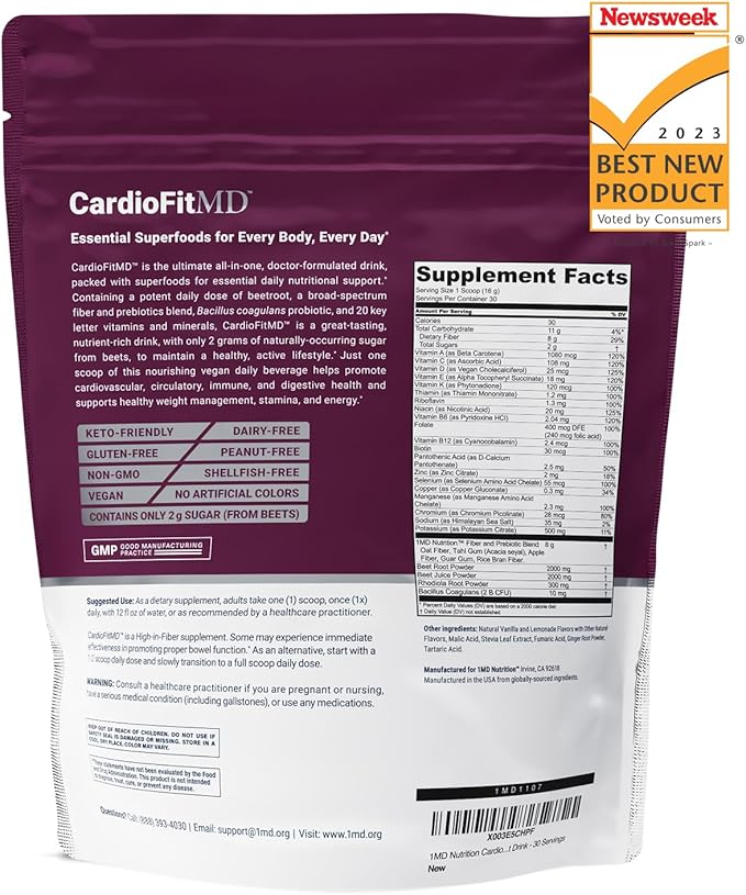 1MD Nutrition CardioFitMD 30 Servings