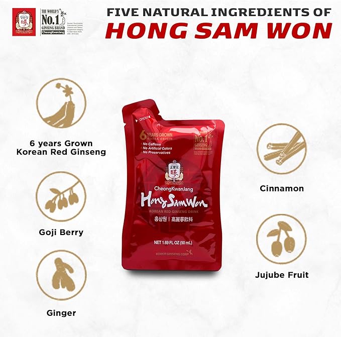 CheongKwanJang Hong Sam Won Korean Red 60P