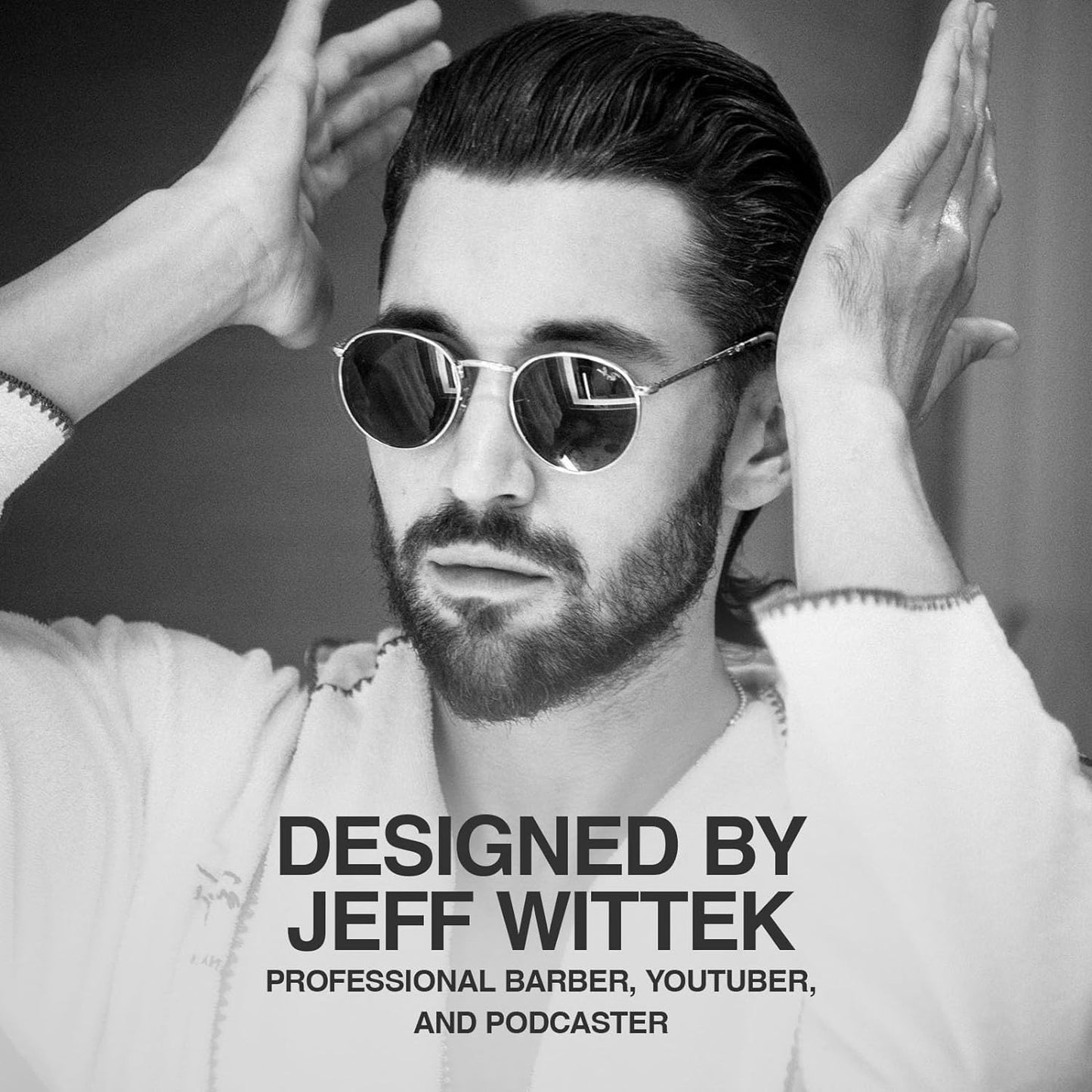 Jeff's Barbershop Sea Salt Texture Hair Spray, Sandalwood - Texturizing & Thickening Volumizer for Men & Women - Light Hold, Textured Finish for Body, Volume & Waves (3.4 fl oz/100ml)