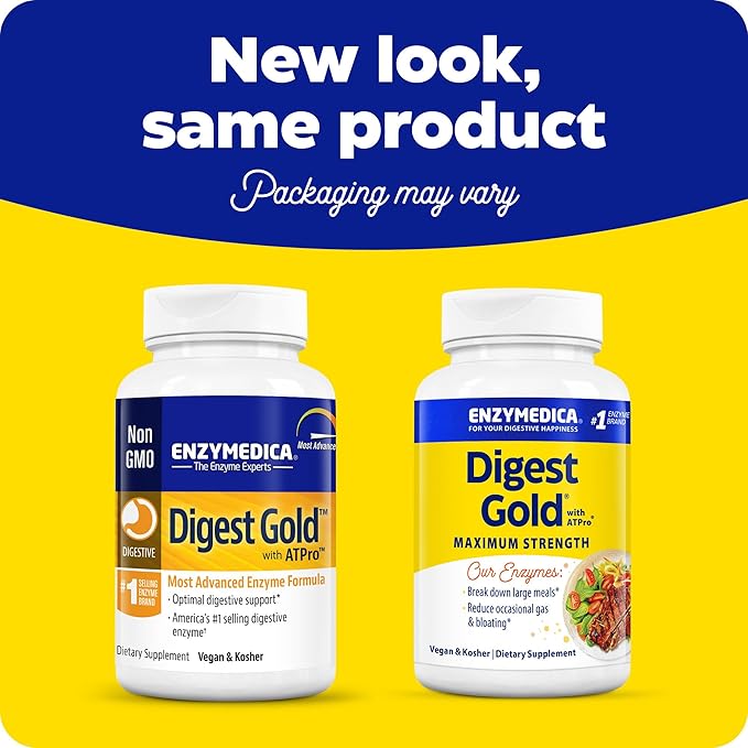 Enzymedica Digest Gold + ATPro, Maximum 90 Count