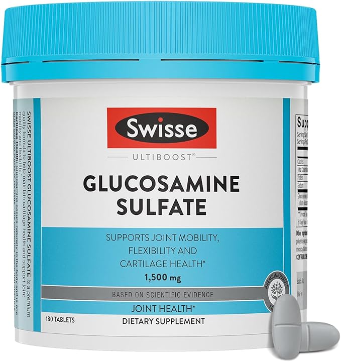 Swisse Glucosamine Sulfate Joint Support Supplement, 1500mg | 180 Tablets