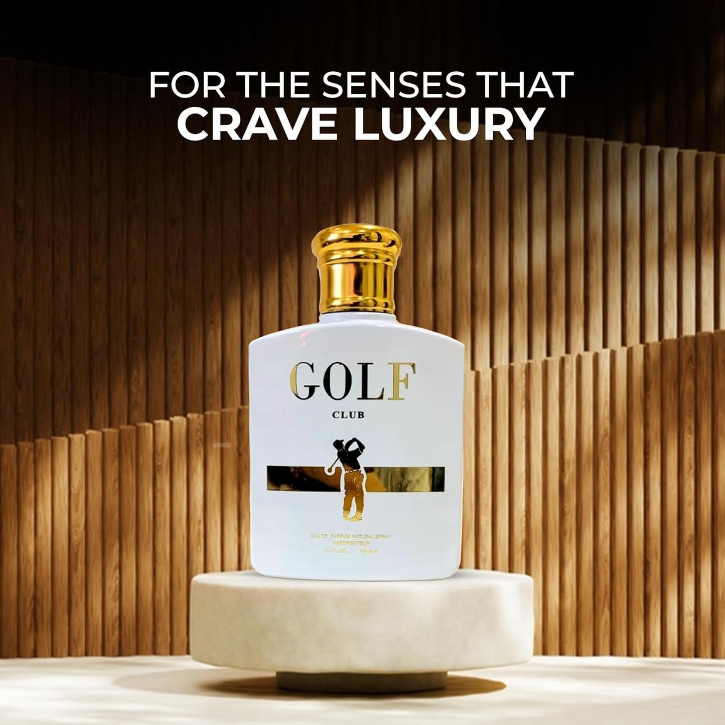 Golf Club Sensual Woody Fragrance for Men | Long Lasting Cologne Aromatic Scent, Eau de Parfum Natural Spray - Great Holiday Gift, 3.4 Fl Oz/100 Ml