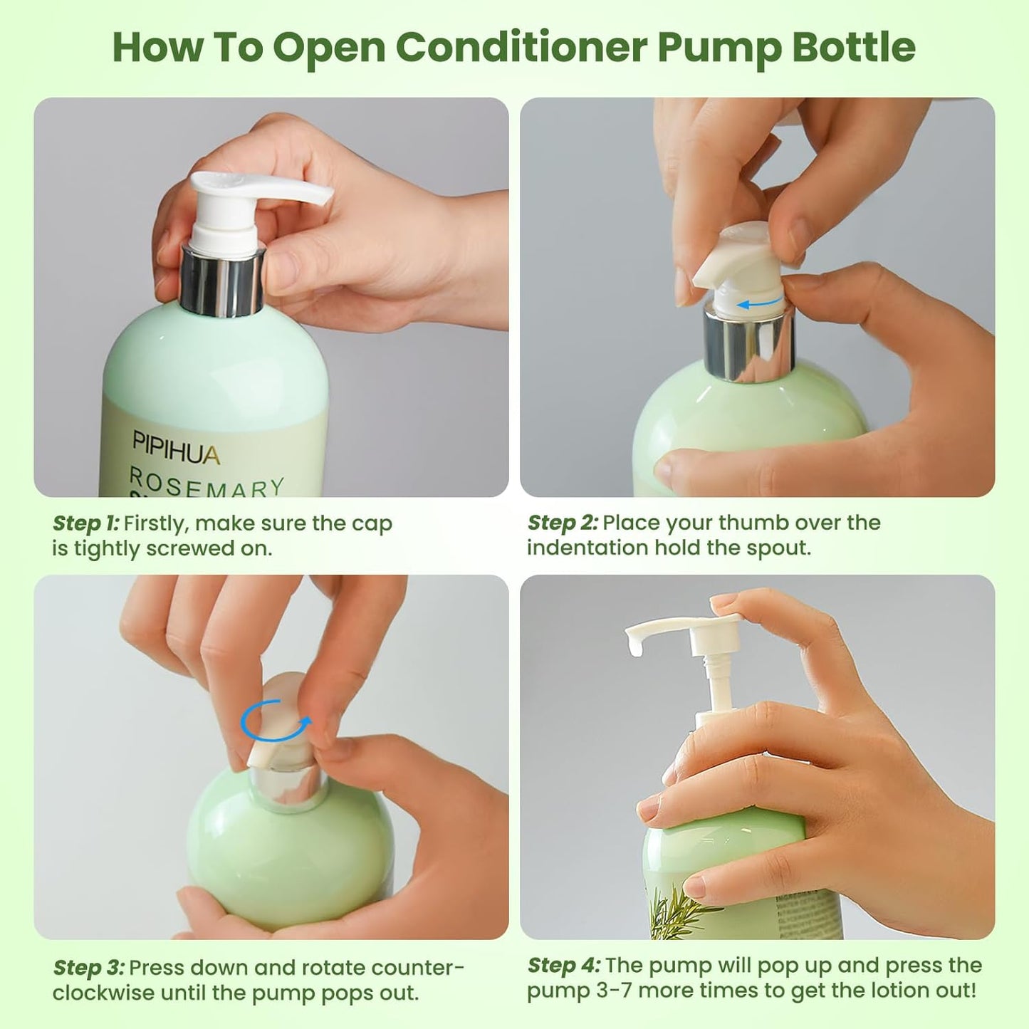 Rosemary Conditioner for Hair Growth: Thinning Hair & Anti-Hair Loss Treatment for Men and Women - Rosemary Mint Strengthening Conditioner with Tea Tree Oil Biotin