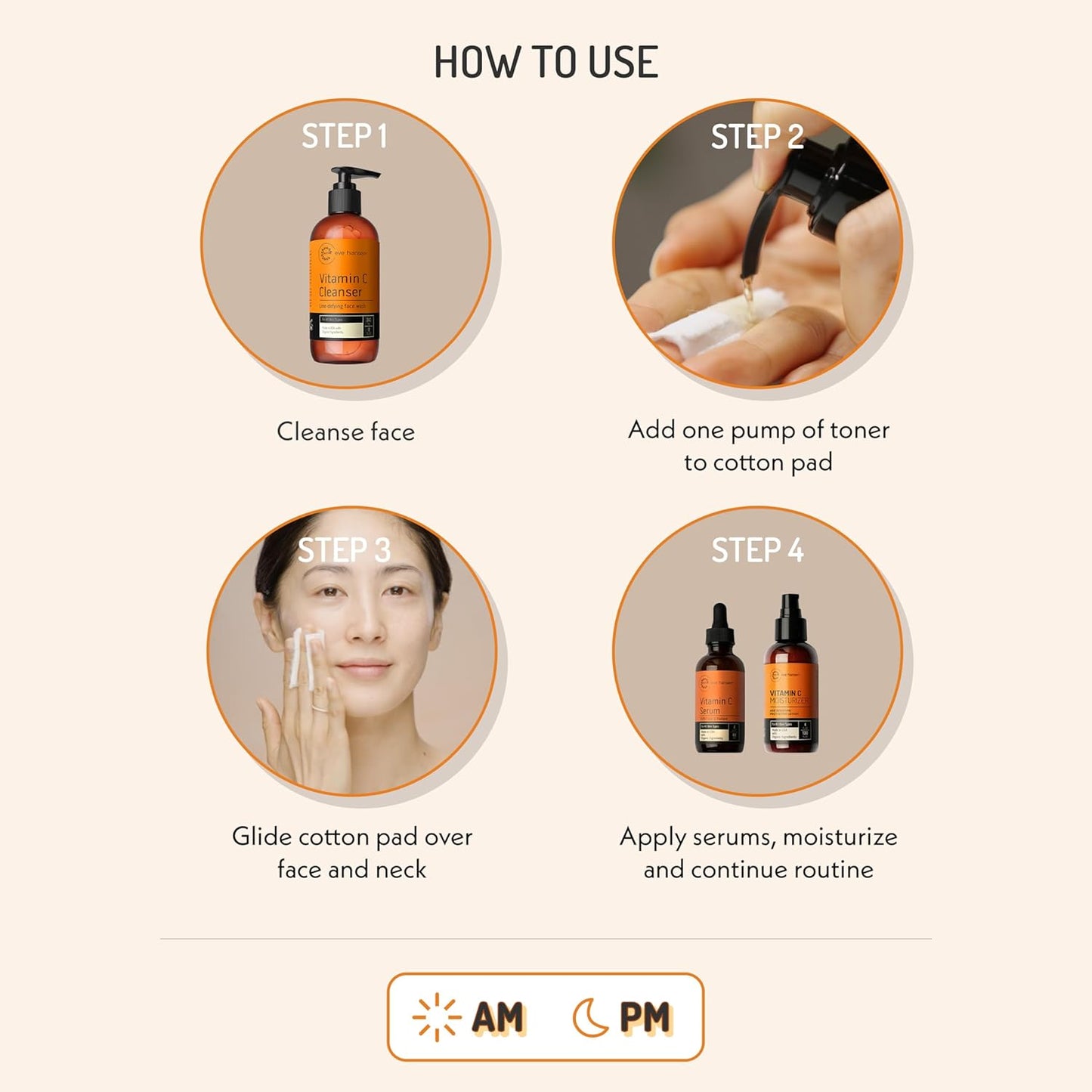 Eve Hansen Vitamin C Toner for face | 8 oz Hydrating Facial Toner Pore Minimizer with Anti Aging Aloe, Citric Acid & Tea Tree | Skin & Face Toner for All Skin Types & Even, Clear Skin