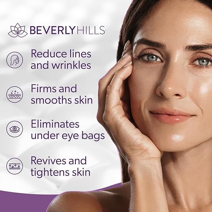 Beverly Hills V-lift Instant Eye Lift & Mens Instant Facelift Bundle with Discount - Eye Serum Treatment for Dark Circles, Wrinkles & Under Eye Bags for Women & Men, 30mL (120 Days Supply Each)